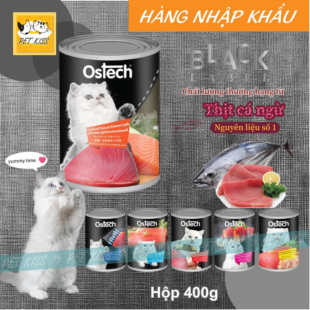 Pate cho mèo Ostech Black Label Cat Food 400g