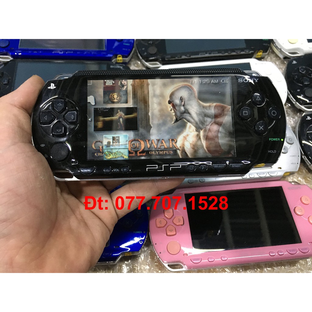 [Mã 2611DIENTU500K hoàn 7% đơn 300K] Máy Game PSP 1000 (Full game PSP/PS1/GBA/NES/SNES/GAME THÙNG) + Đủ Phụ Kiện