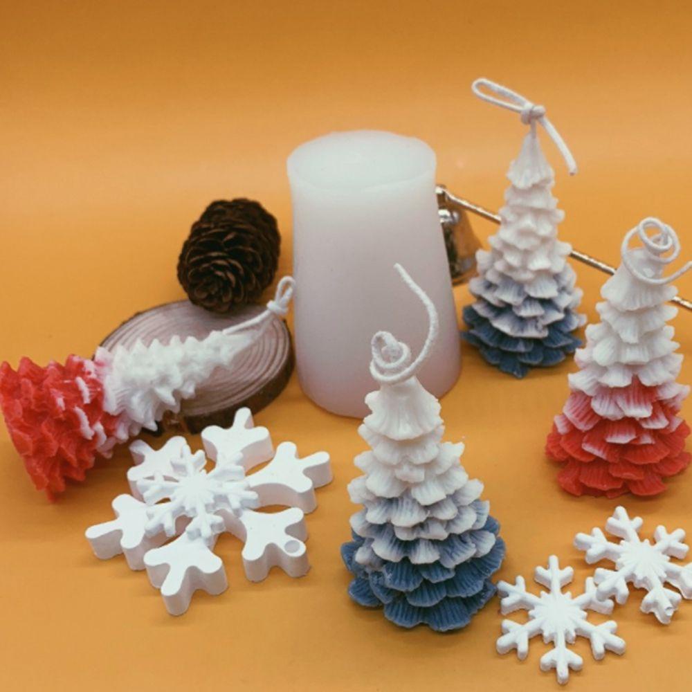 Khuôn Silicone Làm Đồ Trang Trí Thủ Công Hình Cây Thông Giáng Sinh 3D