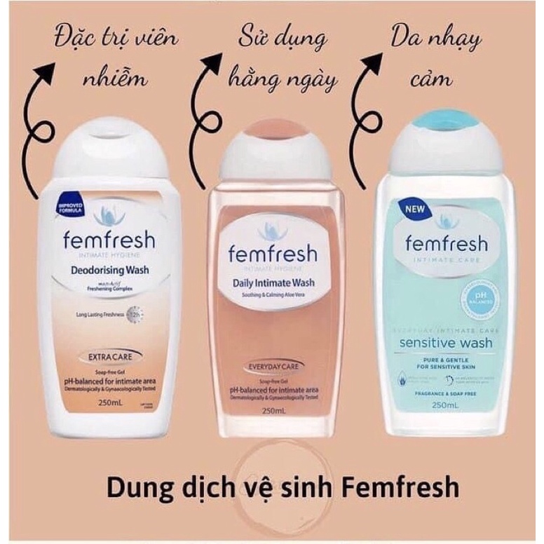 Dung dịch hàng ngày Femfresh Úc 250ml