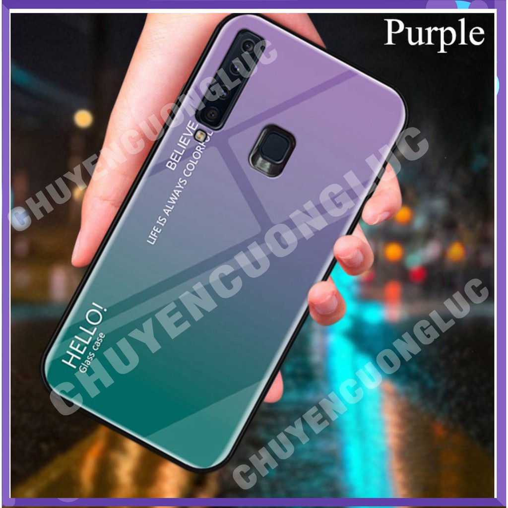 [HOT] ỐP LƯNG SAMSUNG Galaxy A9 2018 mặt kính cường lực màu gradient . ... - CCLNB