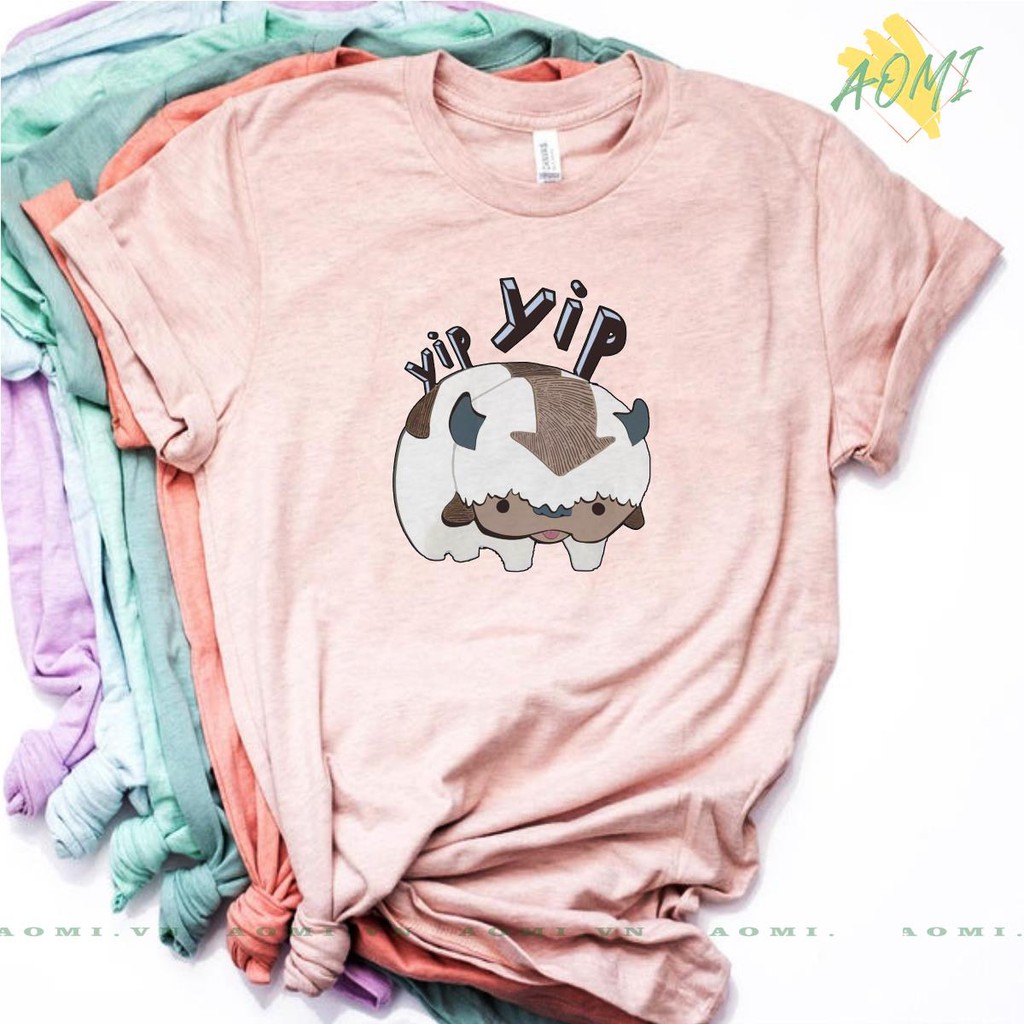 ÁO THUN UNISEX AOMI TAN SUU YIP YIP TRÂU DỄ THƯƠNG TAY NGẮN TAY LỠ NAM NỮ CHẤT LƯỢNG CAO