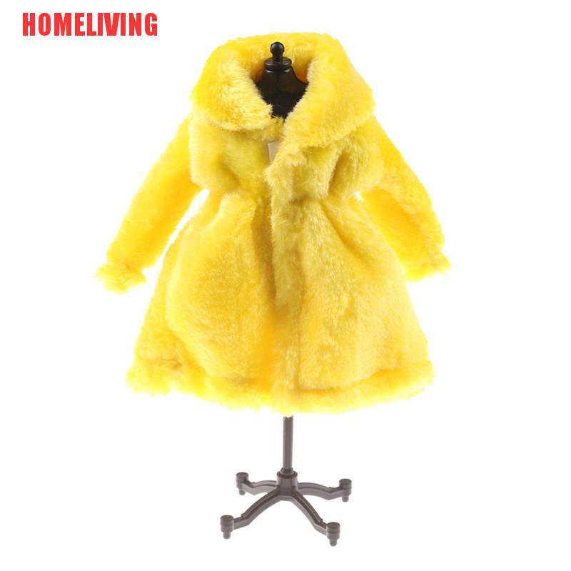 Áo Khoác Lông Giữ Ấm Mùa Đông Thời Trang Cho Búp Bê