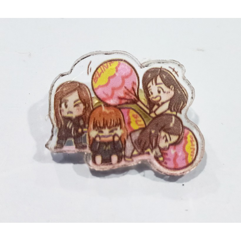 Huy hiệu blackpink HHI2 cài áo blink balo sticker túi đeo hoạt hình dễ thương idol thần tượng