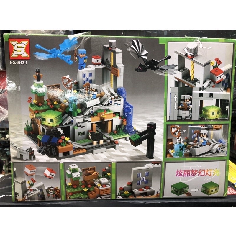 Lắp ráp Minecraft - XS 1013 Xếp Hình Hang Động Trên Đỉnh Núi Tuyết 760 mảnh