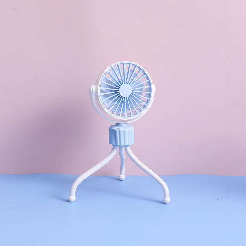 Quạt mini để bàn nhỏ gọn chân bạch tuộc silicon uốn cong nhỏ gọn, học sinh, văn phòng