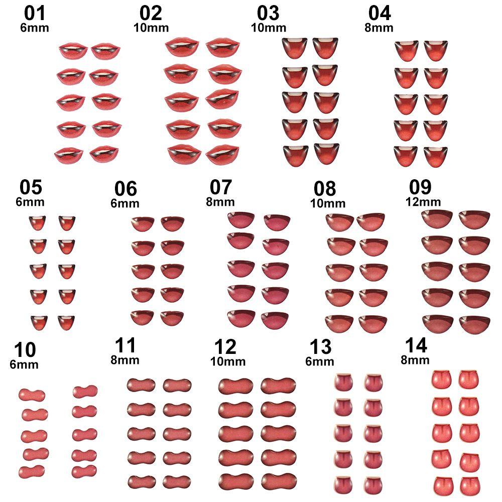 BEBETTERM Set 10 Miếng Dán Hoạt Hình Dễ Thương Cho Bé