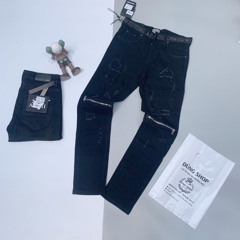 Quần bò DSQ mix khoá - Quần bò AMIRI cực đỉnh