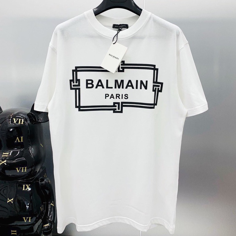 Áo Phông Nam Nữ Balmain Paris Cao Cấp 100% Cotton EGOO