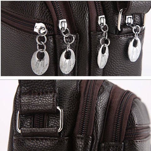 Túi Xách Da PU Nhiều Ngăn Chống Thấm Nước Kiểu Doanh Nhân Thời Trang Cho Phụ Nữ Trung Niên