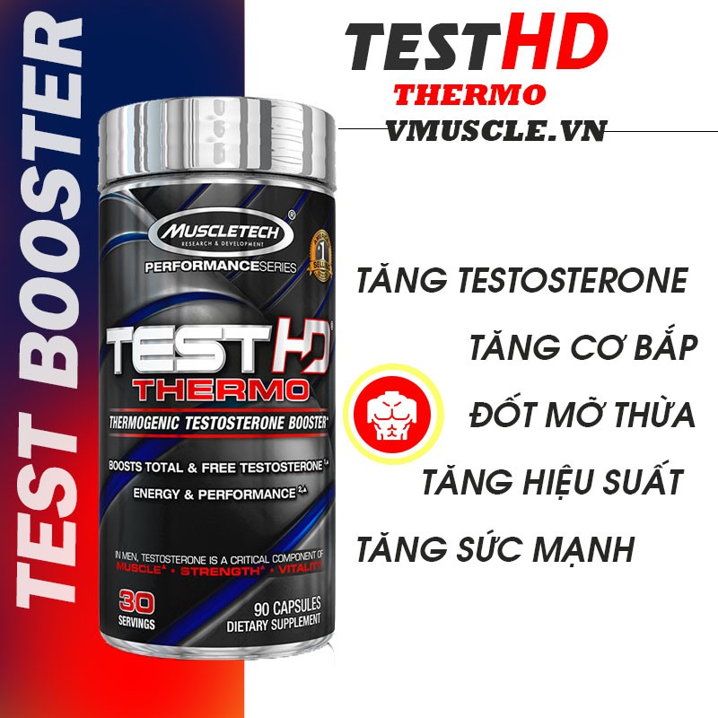 Test HD Thermo và Test 3X SX7 hỗ trợ tăng sức mạnh và phát triển cơ bắp