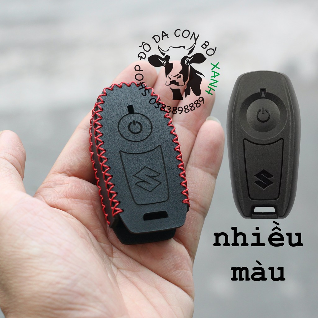 [Mã LIFEAUMAY giảm 10% tối đa 30k đơn 150k] Bao Da Chìa Khóa Smartkey Suzuki GSX R150 handmade da thật