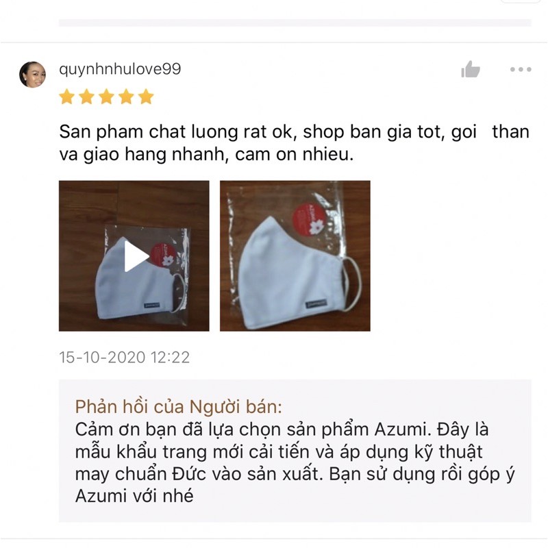 [MUA 4 TẶNG 1] Khẩu trang vải thời trang Japanese streetwear Azumikichi màu trắng - KT1 | BigBuy360 - bigbuy360.vn