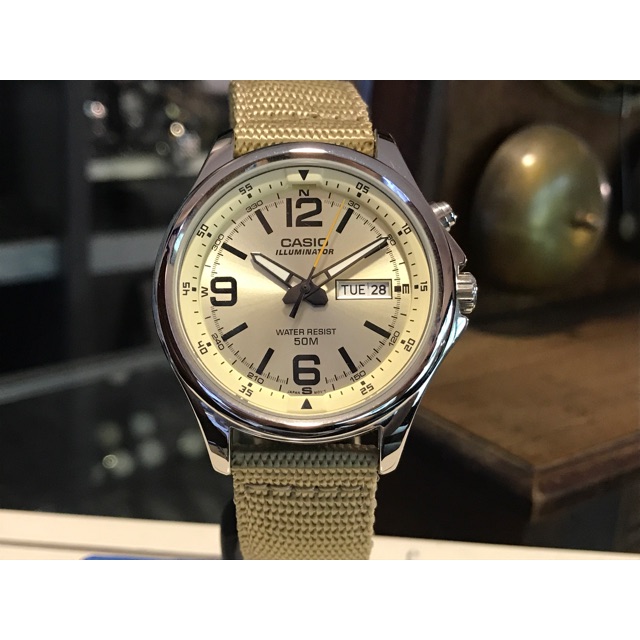 Đồng hồ nam dây dù Casio Quartz MTP-E201 - màu 3B/ 9B
