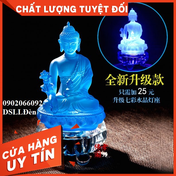 Tượng phật dược sư có đế đèn led