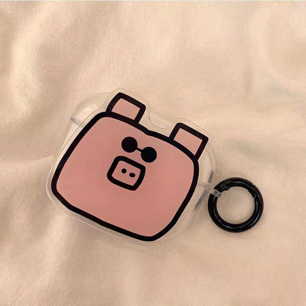 Vỏ Bảo Vệ Hộp Sạc Tai Nghe Bluetooth Airpods 1 / 2 / Airpods Pro / Airpods3 Airpods Pro2 Hình Chú Heo Hồng Dễ Thương