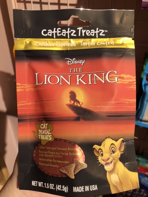 Disney The Lion King CatEatz Treatz Tartar Control Cat Treats - Bánh thưởng làm sạch răng miệng cho mèo