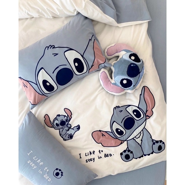 Set Chăn Ga Cotton Linen IGUN BEDDING Hoạt Hình Tặng Kèm Gối Bông