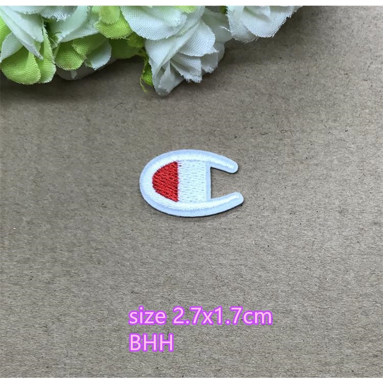 Miếng Dán Ủi Quần Áo Nhiều Kích Thước Đặc Biệt Thêu Chữ champion Có Thể Được Làm Bằng Tay diy