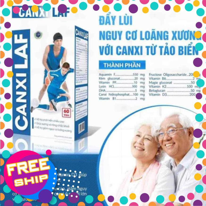 TĂNG CHIỀU CAO ❤️CHÍNH HÃNG👍 giảm loãng xương , bổ sung canxi từ tảo biển giúp xương chắc khỏe - CANXI LAF 60 VIÊN | Thế Giới Skin Care