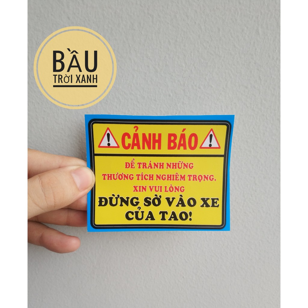 Tem cảnh báo ngộ nghĩnh