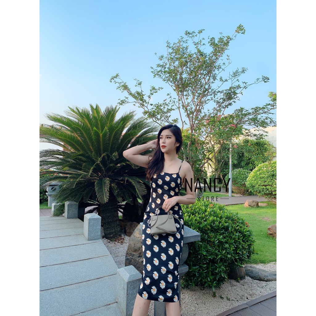 Váy 2 dây nữ body hoa cúc chất mát mịn, trẻ trung sang chảnh | BigBuy360 - bigbuy360.vn
