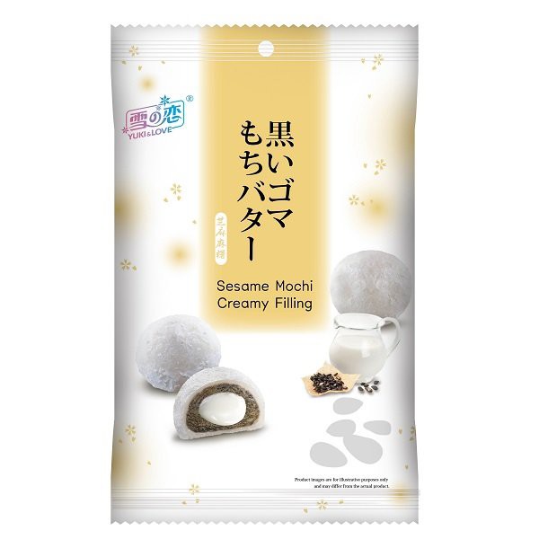 Bánh Mochi mè nhân kem Yuki & Love 120g