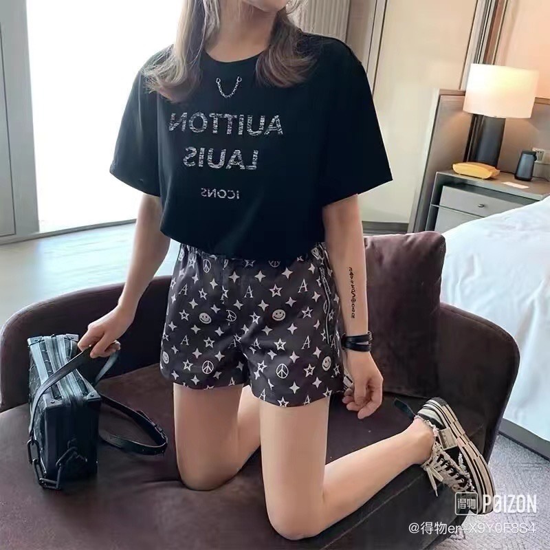 Áo Thun Tay Ngắn Chất Liệu 100% cotton In Hoạ Tiết Trẻ Trung Cá Tính