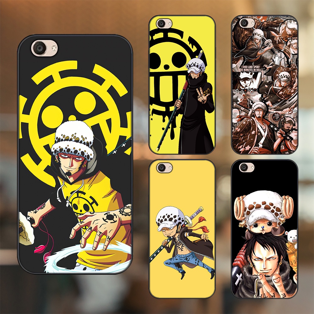 Ốp lưng Vivo V5, V5 Plus viền đen in hình Law One Piece