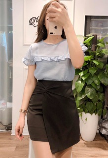 Sét áo chân váy xoắn