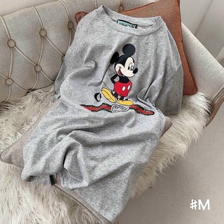 Áo pull mickey tone màu ghi lông chuột