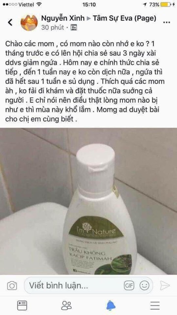 DUNG DỊCH VỆ SINH PHỤ NỮ CHIẾT XUẤT LÁ TRẦU KHÔNG I'M NATURE