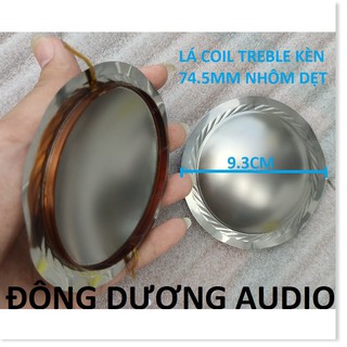 LÁ CÔN 74.5MM NHÔM DẸT TITAN - 2 CÁI - COIL TREBLE 750