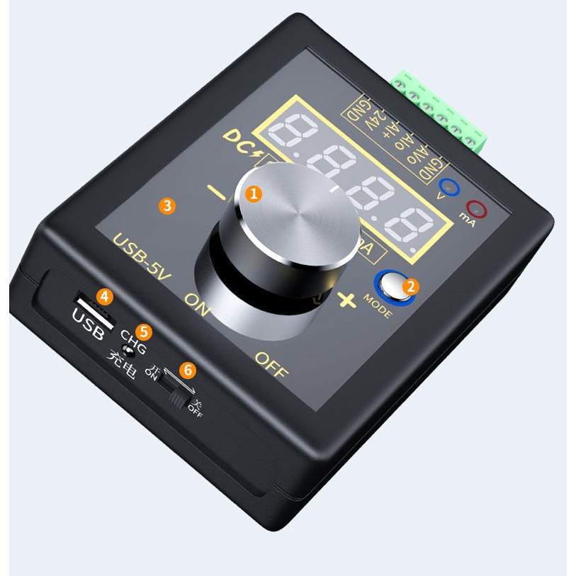 Bộ phát tín hiệu 0-10V 4-20mA SG-002 pin sạc lihtium
