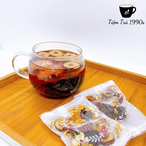 Combo 20 gói trà thảo mộc giảm cân, đẹp da, chống lão hoá, an thần, thanh nhiệt, giải độc, mát gan - TIỆM TRÀ 1990S