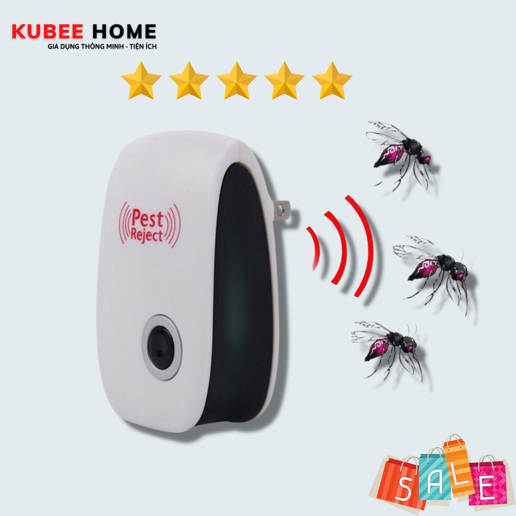 Thiết Bị Xua Đuổi Côn Trùng Pest Reject - Máy Xua Đuổi Côn Trùng, Chuột, Muỗi Gián, Bằng Sóng Siêu Âm