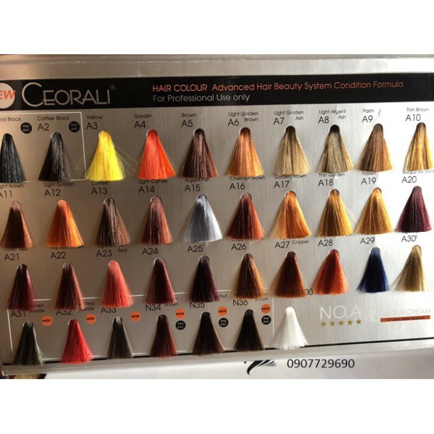 Thuốc nhuộm tóc gội nhuộm thời trang 36 màu Ceorali | BigBuy360 - bigbuy360.vn