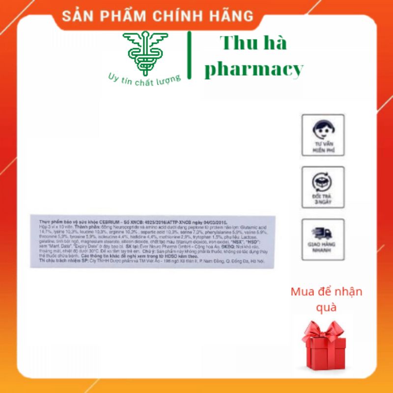 [Chính Hãng] Cebrium giúp cải thiện chức năng nhận thức và trí nhớ sau đột quỵ và sau các tổn thương thần kinh