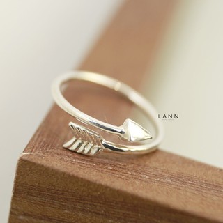 Nhẫn mũi tên bạc s925 lann r006