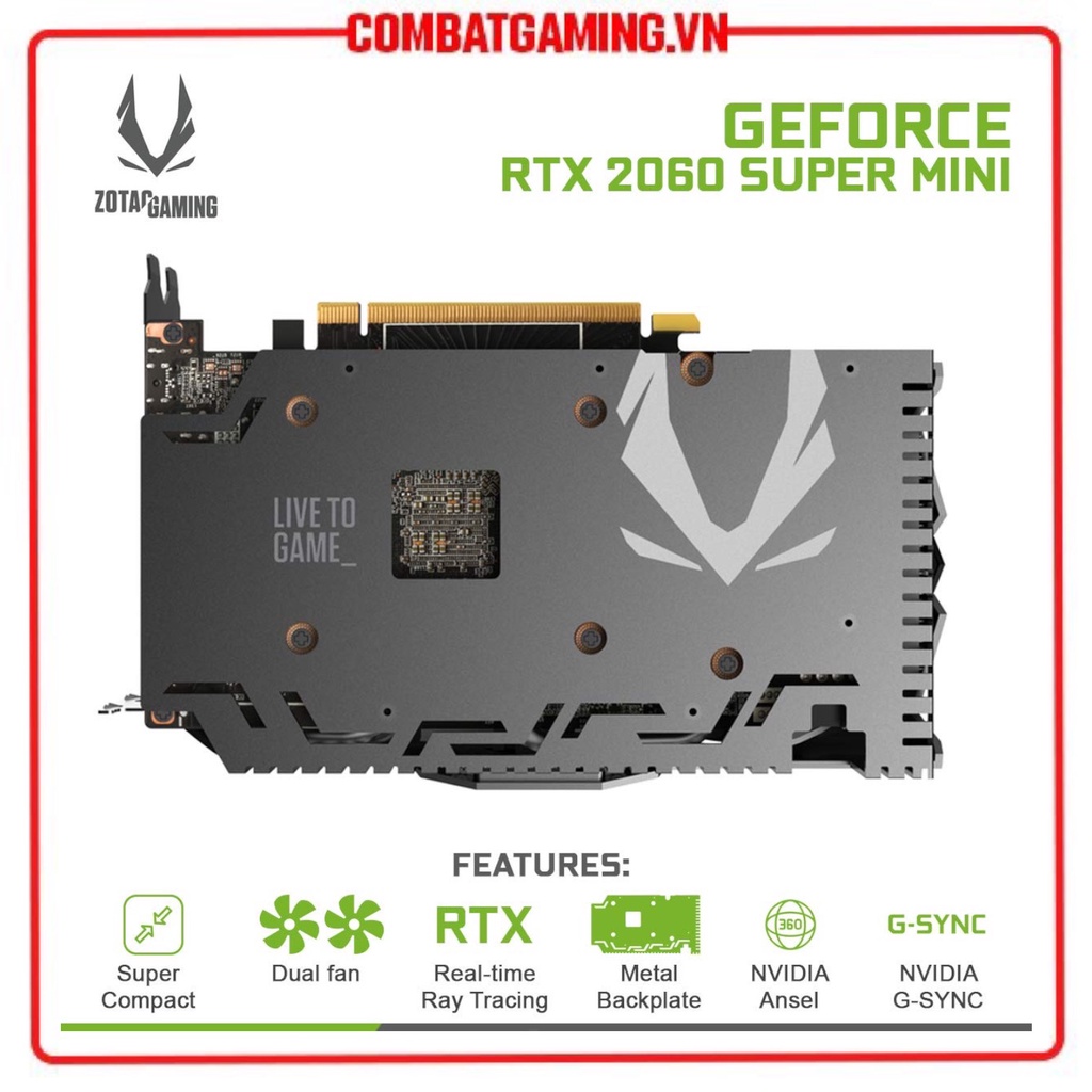 Card Màn Hình ZOTAC RTX 2060 Super 8GB Mini GDDR6
