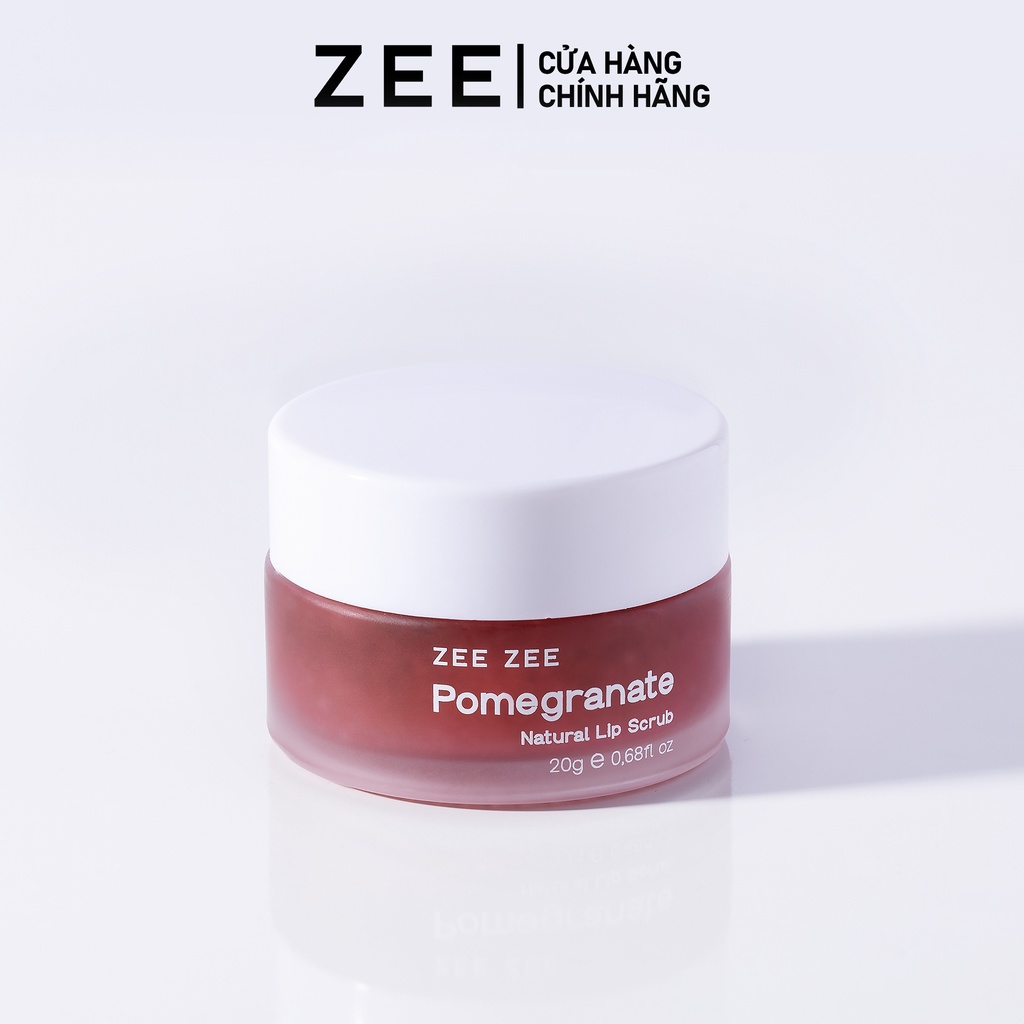 Tẩy da chết môi lựu đỏ ZEE ZEE giúp môi căng mọng mịn màng 20g