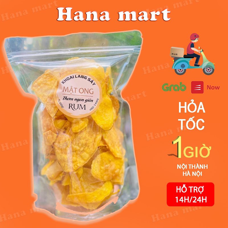 Khoai Lang Tẩm Mật Ong gói 250g- Đặc sản Đà Lạt -Khoai Lang Nhật