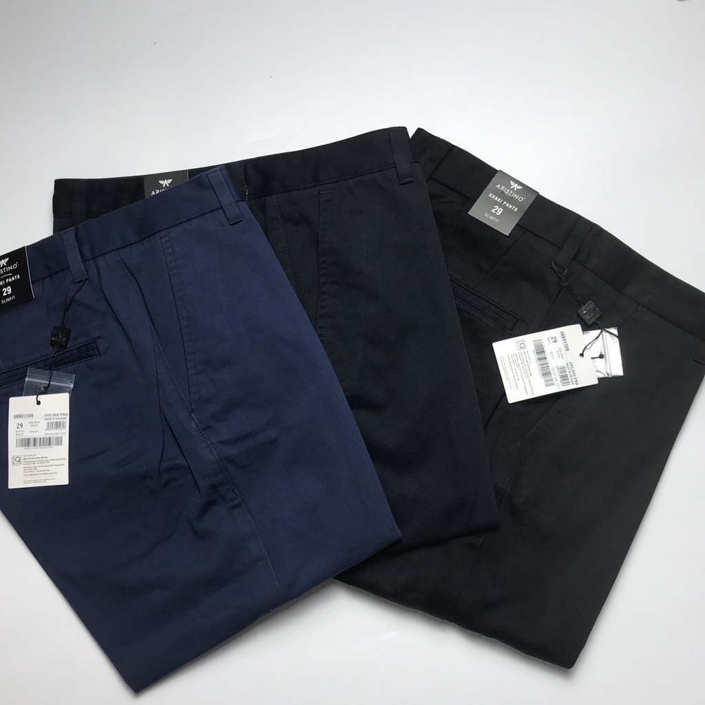 Quần kaki nam Aristino  chất cotton cao cấp from ôm AKK00508 - AKK01508