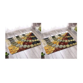 Thảm lau chân 3D đá sỏi 40 x 60 ( cao cấp )