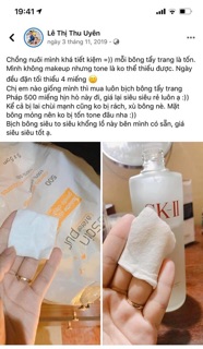 Bông tẩy trang Pháp 500 miếng