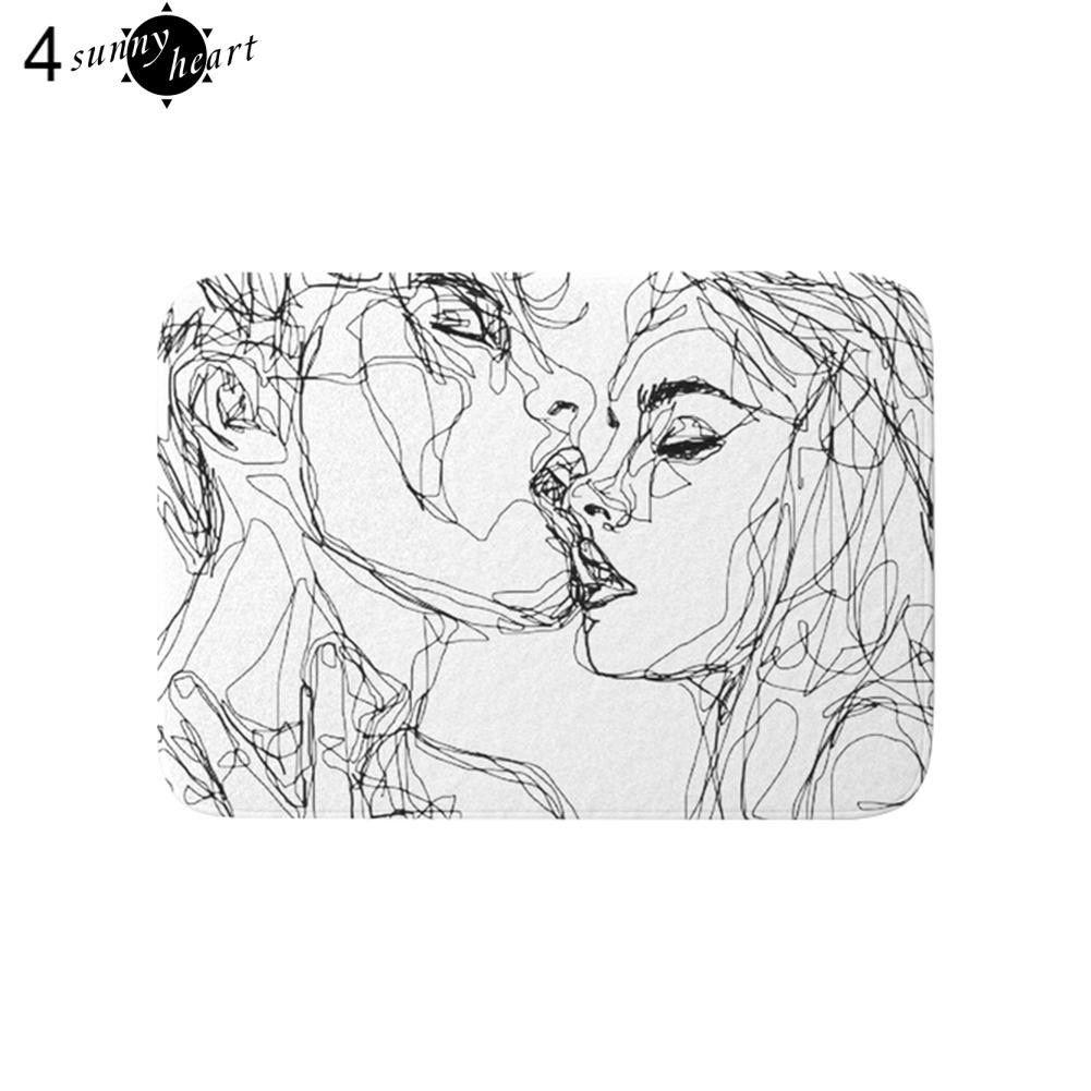 Thảm Chùi Chân Chống Trượt In Hoa Văn Đá Cẩm Thạch