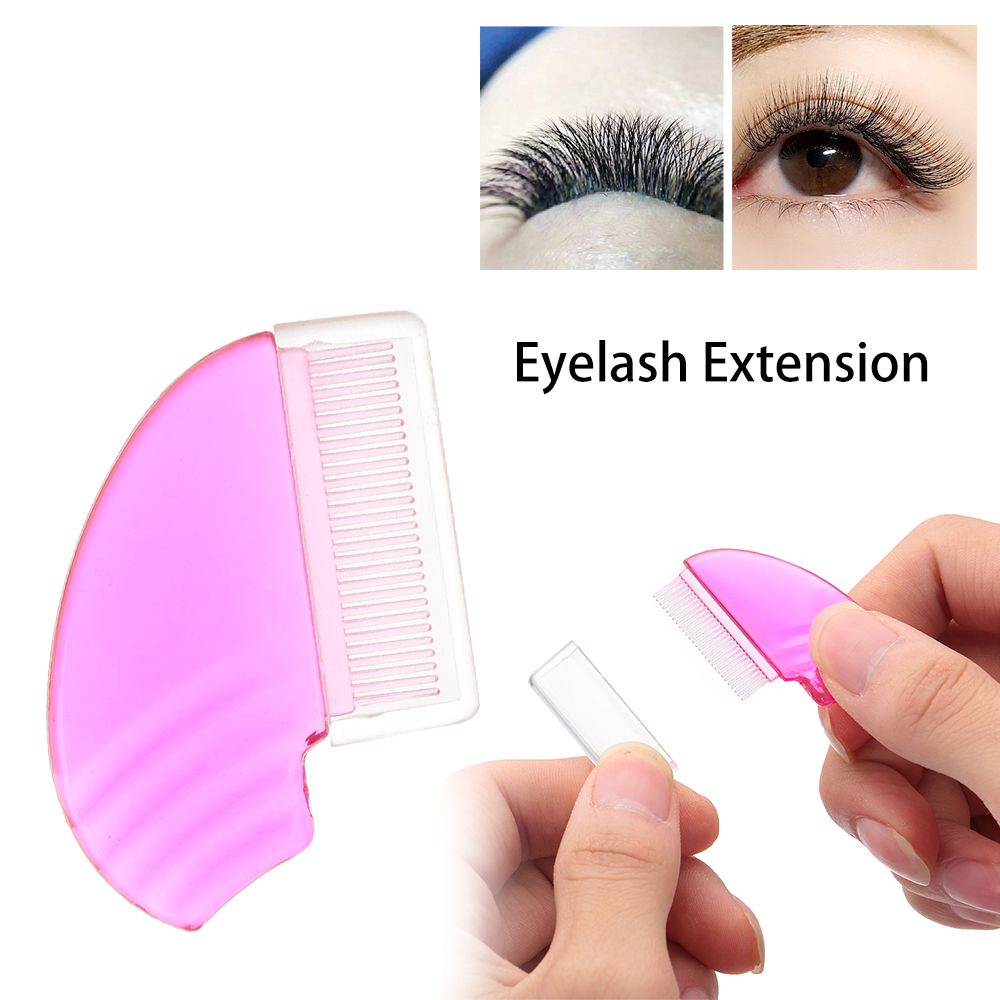 [Hàng mới về] Set 1/2 lược chải lông mi / lông mày bằng nhựa màu sắc ngẫu nhiên cho nữ