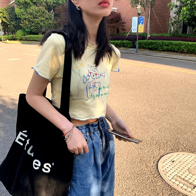 2021 Korean style Fashion Clothing Summer short sleeve tshirt Women Slim size blouse  clothes