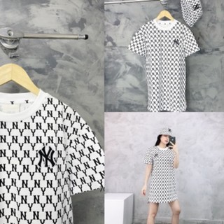 |ẢNH THẬT|VÁY TRẮNG MONO LOGO ĐEN