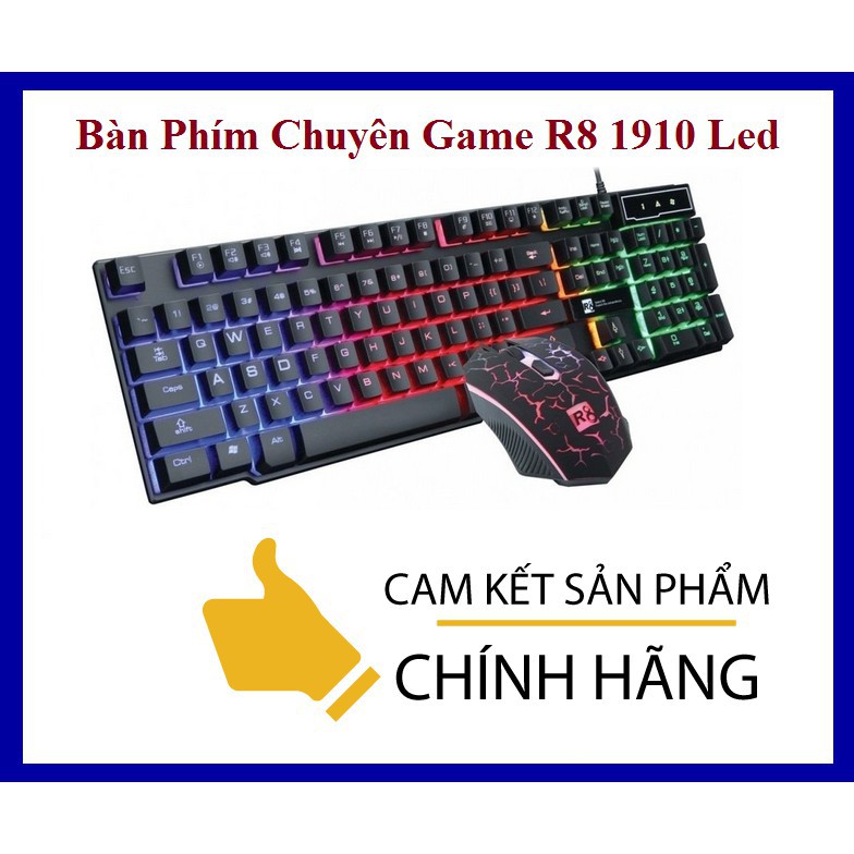 Combo Bàn Phím + chuột R8 1910 (Đen) Chính hãng